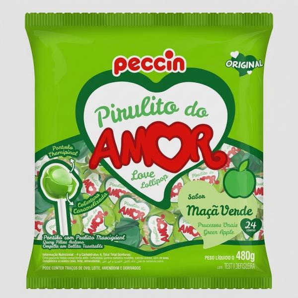 PECCIN PIRULITO MA�� VERDE DO AMOR PCT 24UN